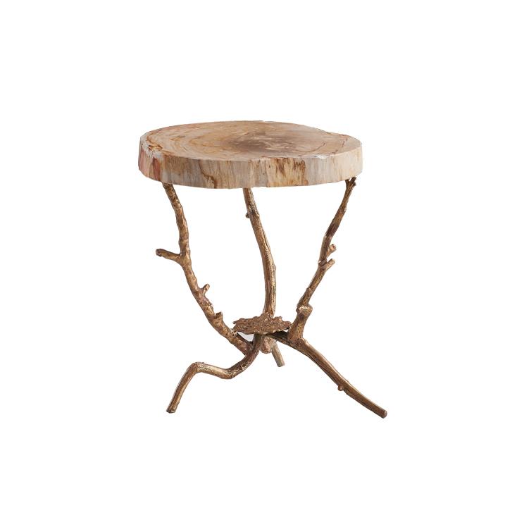 Copper-Root Side Table Contemporary Side Table