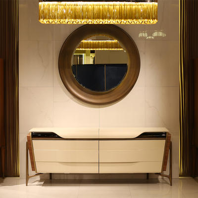 Villa light luxury custom Italian style simple porch side cabinet HS-BG-8501